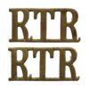 Pair of Royal Tank Regiment (R.T.R.) Shoulder Titles