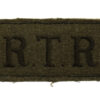 Royal Tank Regiment (R.T.R.) WW2 Cloth Slip On Shoulder Title