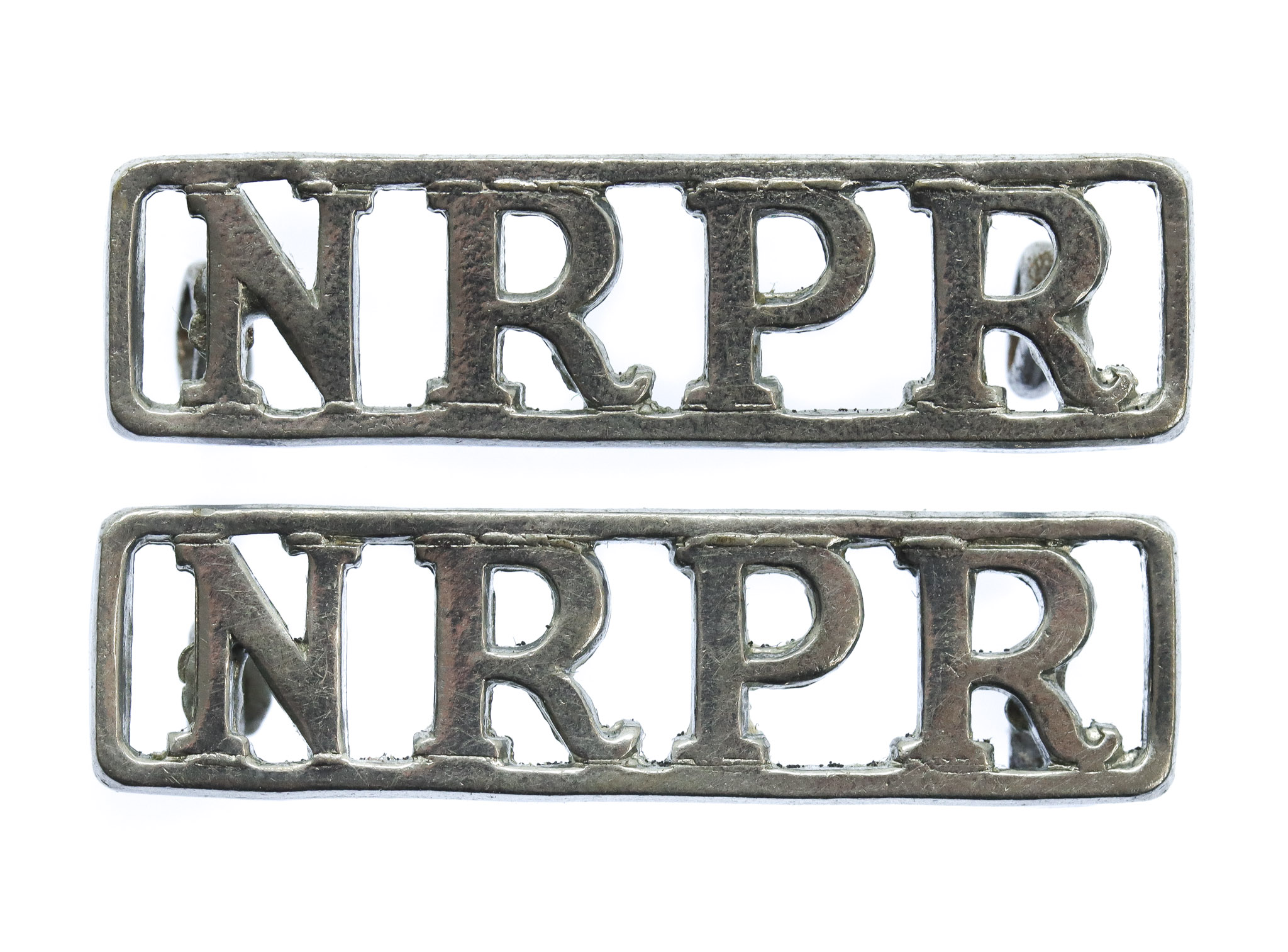 Pair of Northern Rhodesia Police Reserve (N.R.P.R.) Shoulder Titles