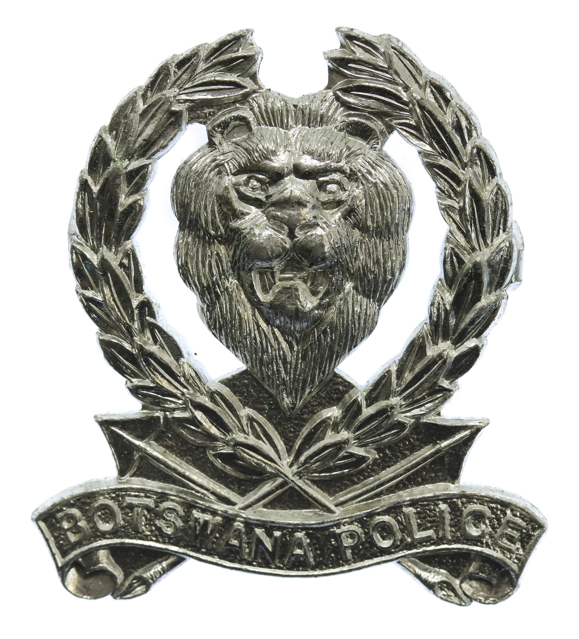Botswana Police Anodised (Staybrite) Cap Badge
