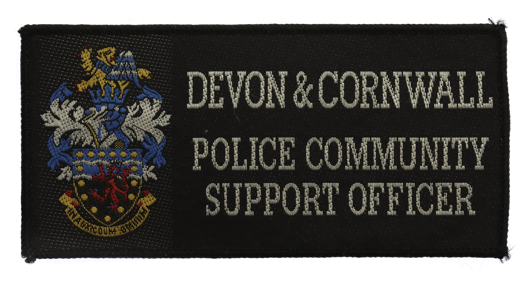 Devon & Cornwall Constabulary Police Community Support Officer Cloth Patch Badge
