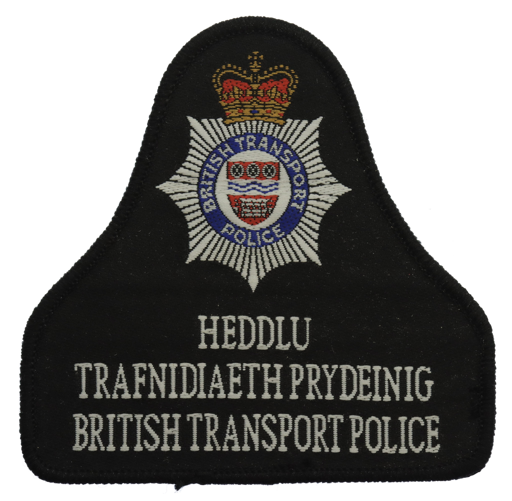 British Transport Police Bilingual Cloth Bell Patch Badge