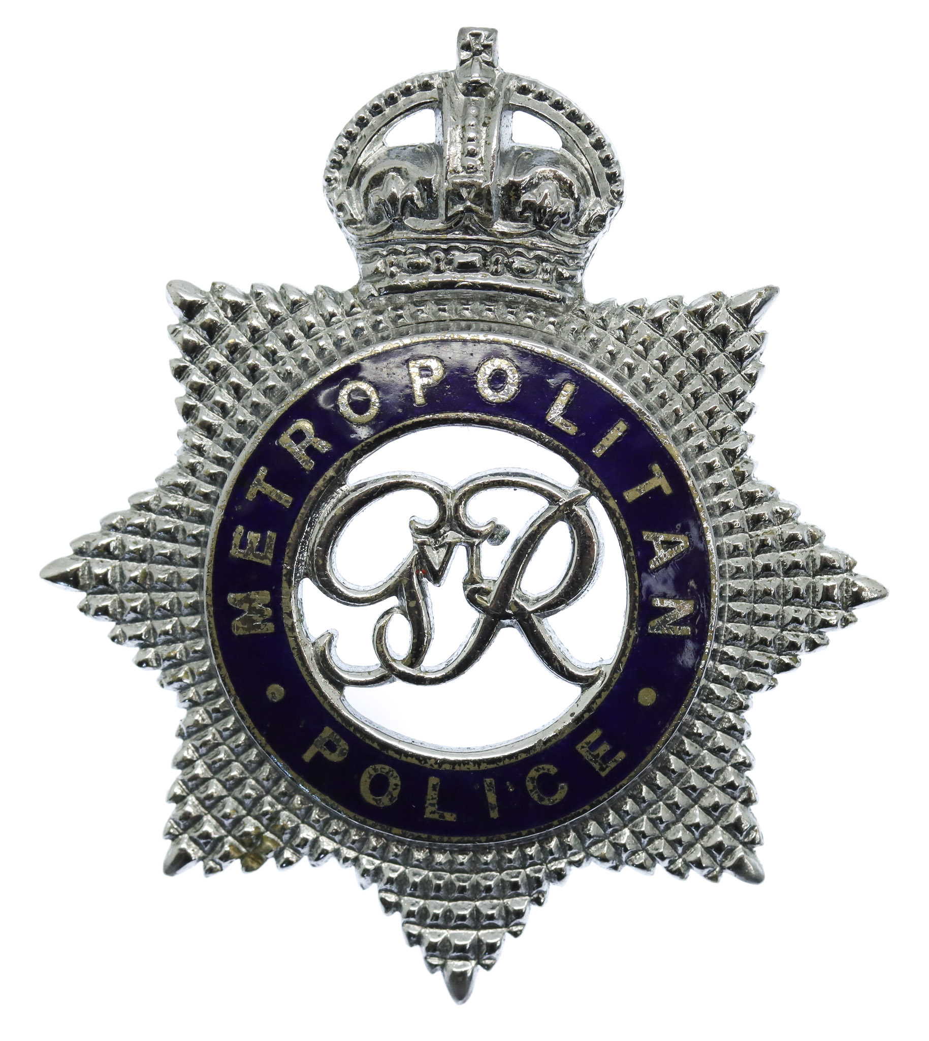 George VI Metropolitan Police Senior Officer's Enamelled Cap Badge