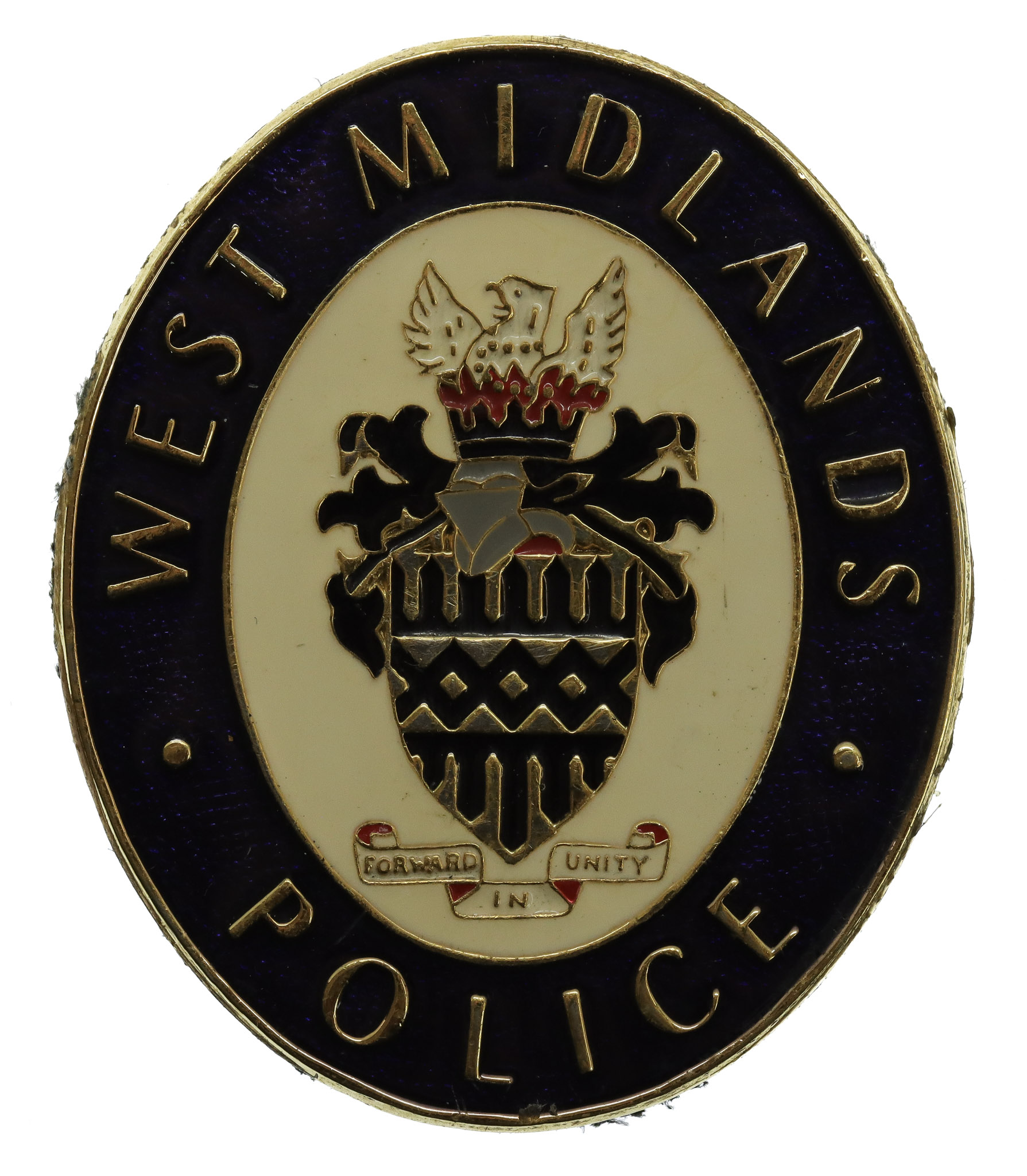West Midlands Police Enamelled Warrant Card Holder Badge