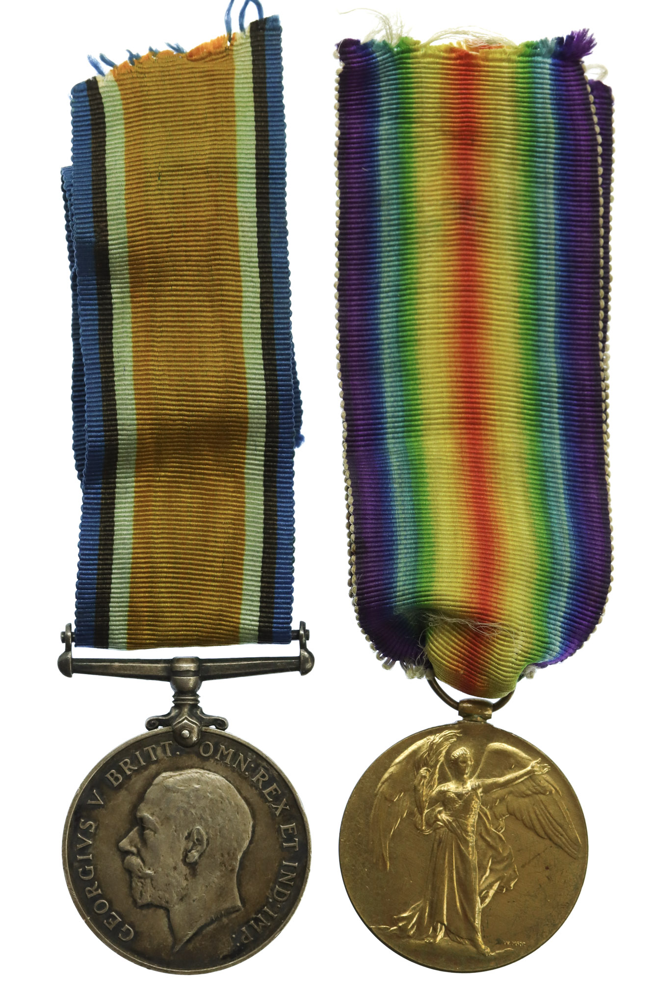 WW1 British War & Victory Medal Pair - Pte. J.C. Hardwick. York & Lancaster Regiment