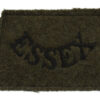 Essex Regiment (ESSEX) WW2 Cloth Slip On Shoulder Title