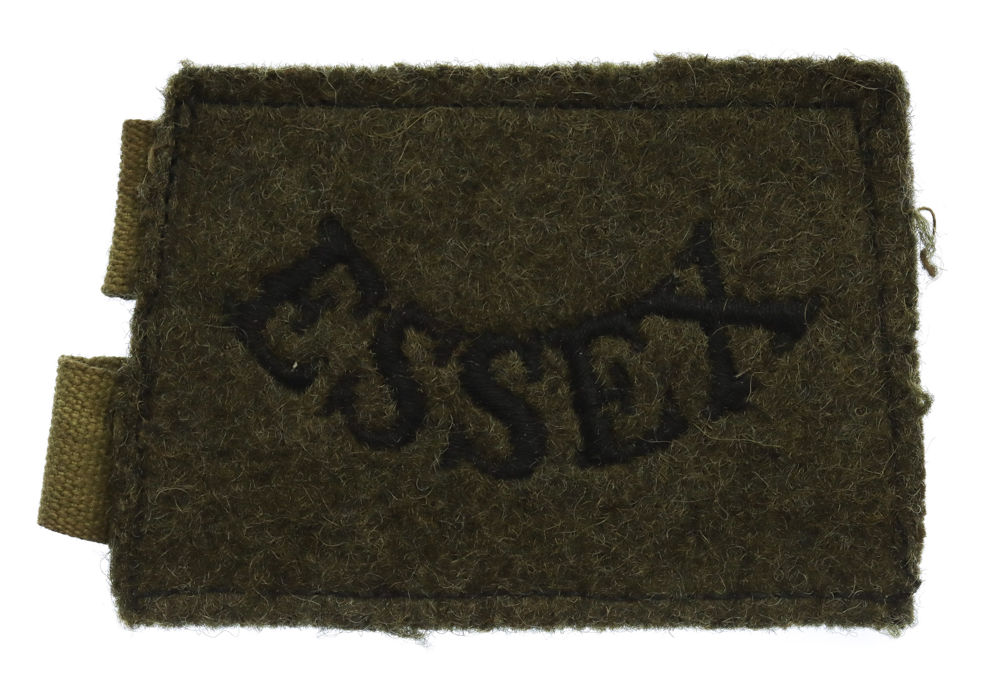 Essex Regiment (ESSEX) WW2 Cloth Slip On Shoulder Title