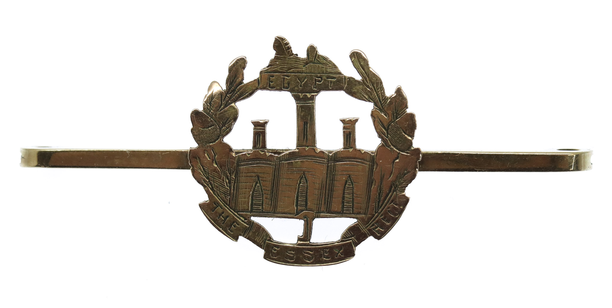 Essex Regiment 9ct Hallmarked Gold Sweetheart Brooch