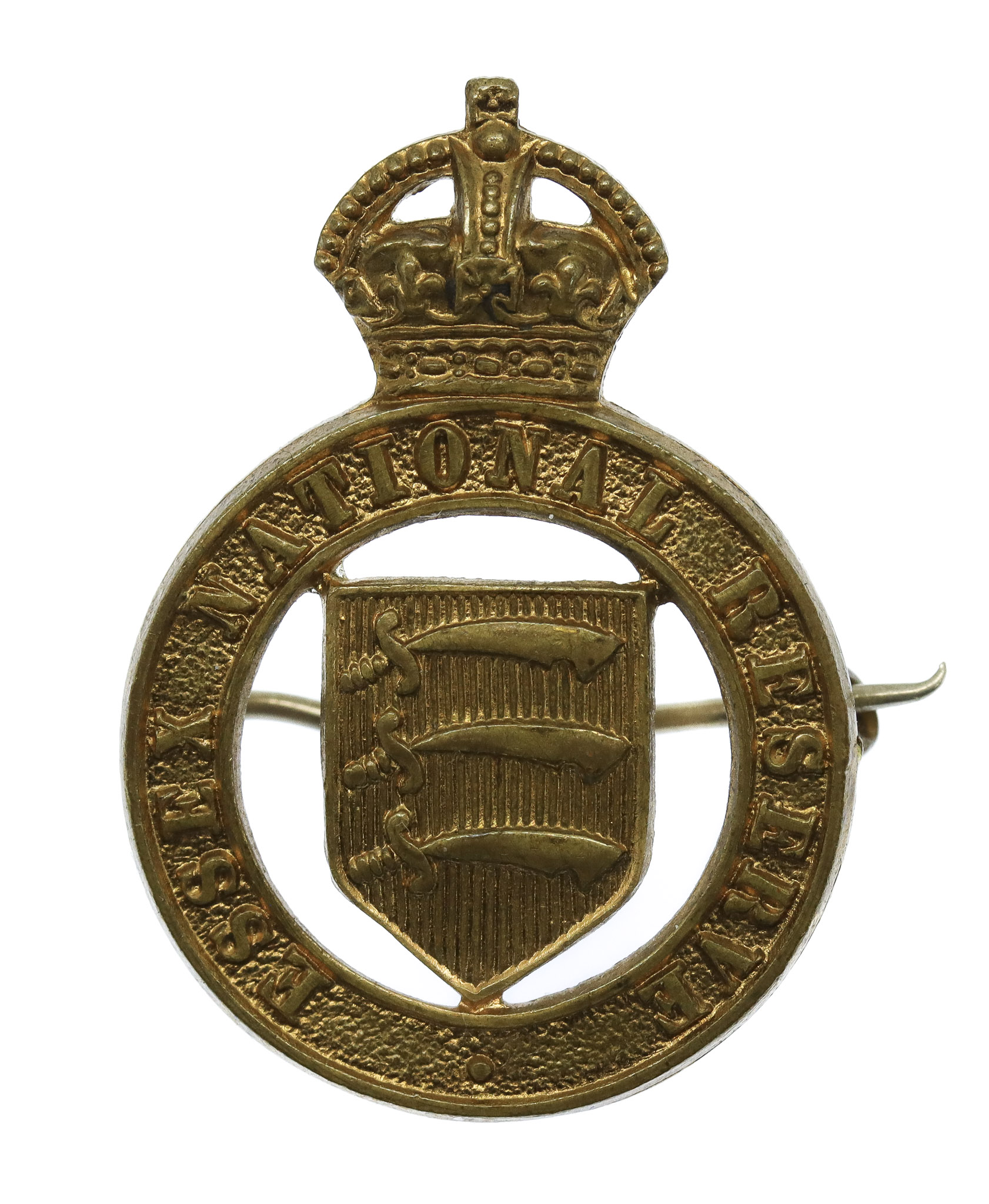 Essex National Reserve Cap/Lapel Badge - King's Crown