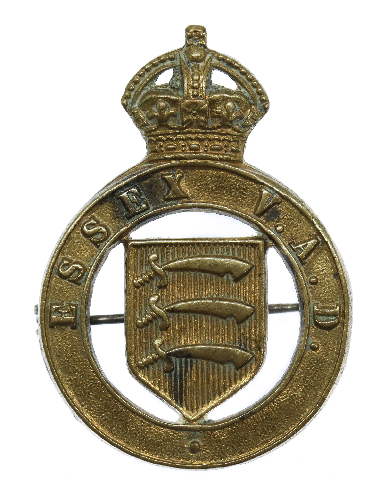 Essex V.A.D. Cap Badge - King's Crown