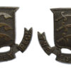 Pair of Essex Regiment Officer's Service Dress Collar Badges