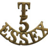 5th Territorial Bn. Essex Regiment (T/5/ESSEX) Shoulder Title