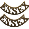 Pair of Essex Regiment (ESSEX) Shoulder Titles