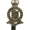 Essex Yeomanry Anodised (Staybrite) Beret Badge - Queen's Crown