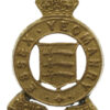 Essex Yeomanry Officer's Gilt Cap Badge - King's Crown