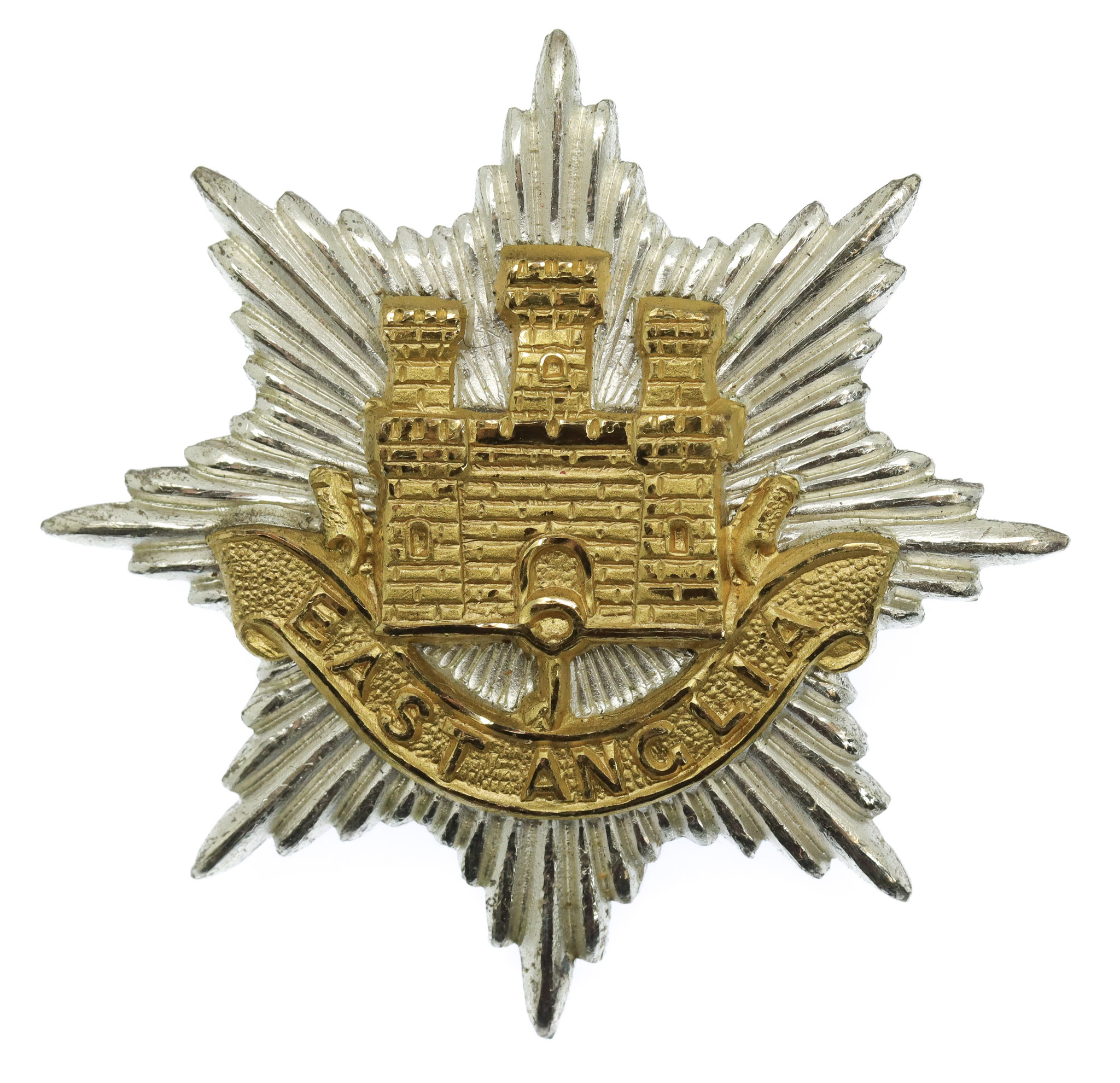 East Anglia Brigade Officer's Cap Badge