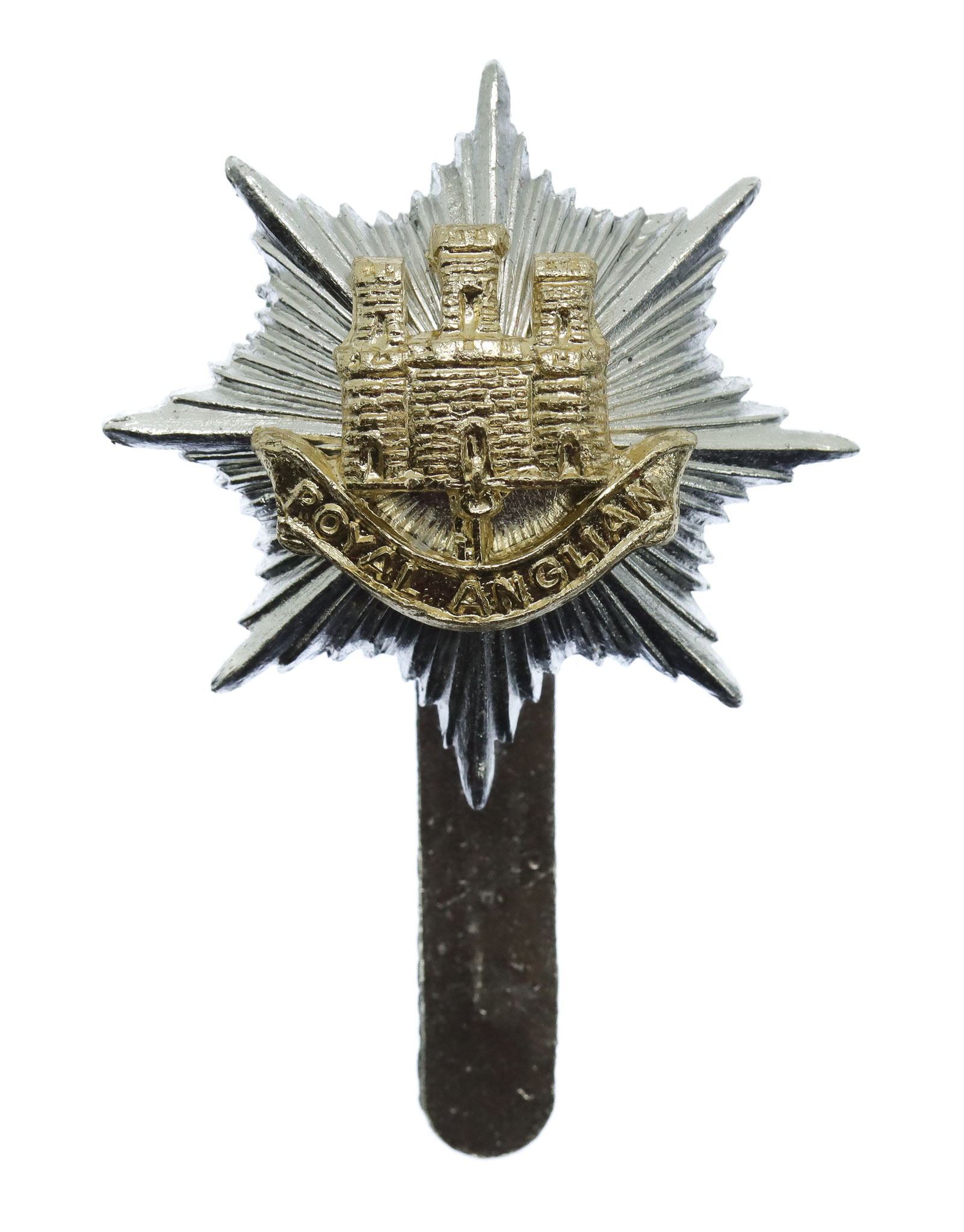 Royal Anglian Regiment Anodised (Staybrite) Cap Badge