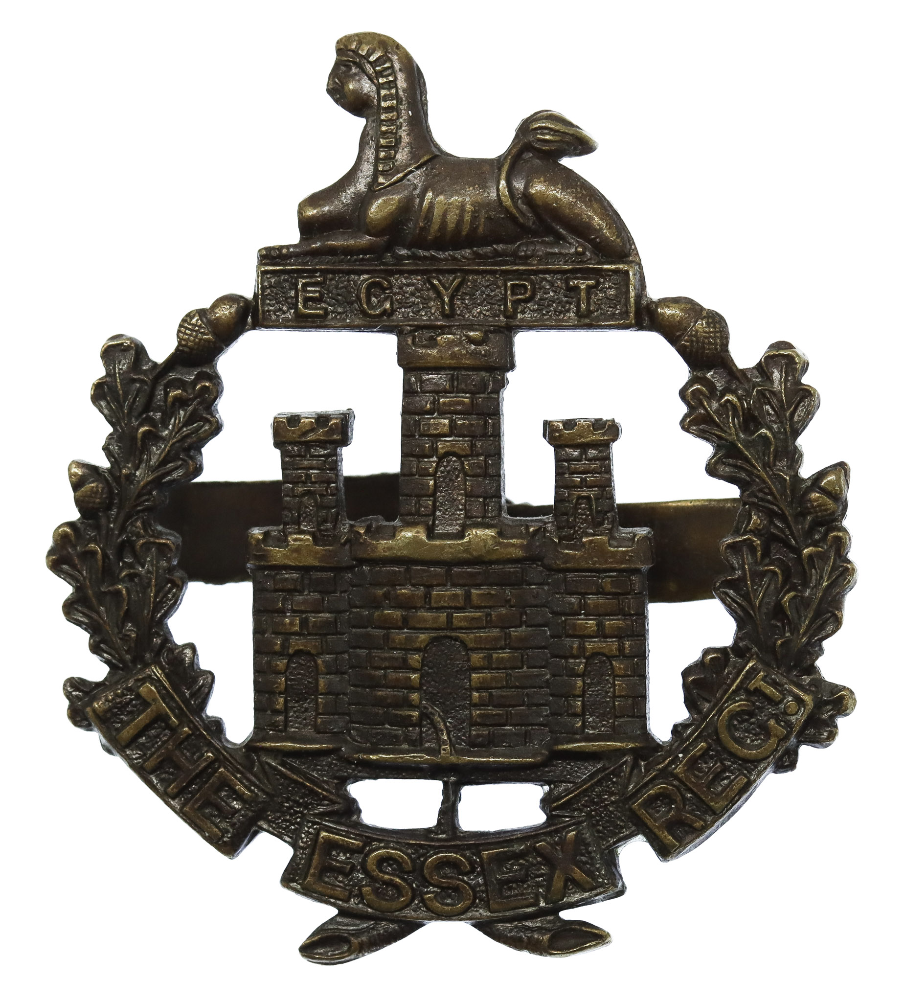 Essex Regiment Officer's Service Dress Cap Badge