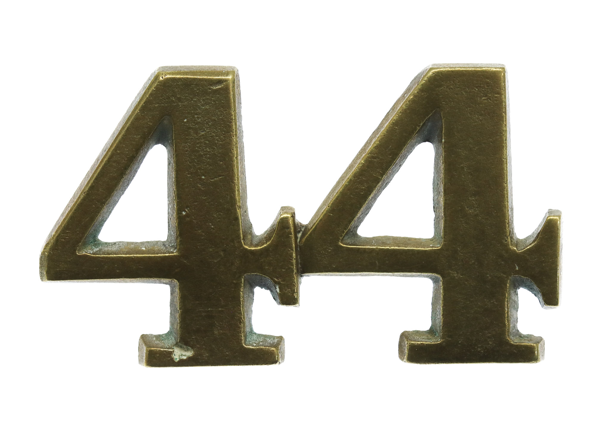 Victorian 44th (East Essex) Regiment of Foot 'Pork Pie' Cap Badge (c.1840-1870)