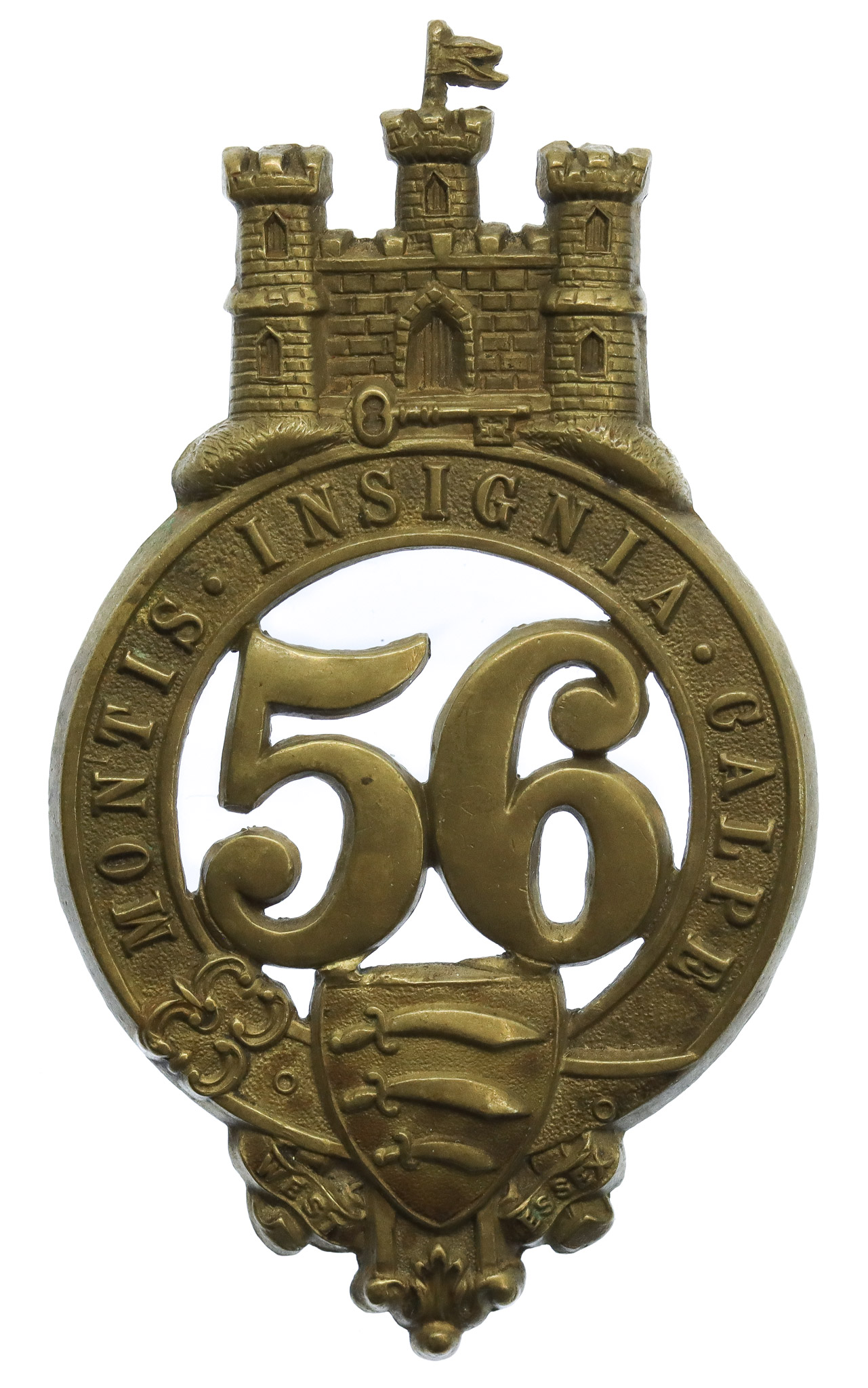 Victorian Pre 1881 56th (West Essex) Regiment of Foot Glengarry Badge 