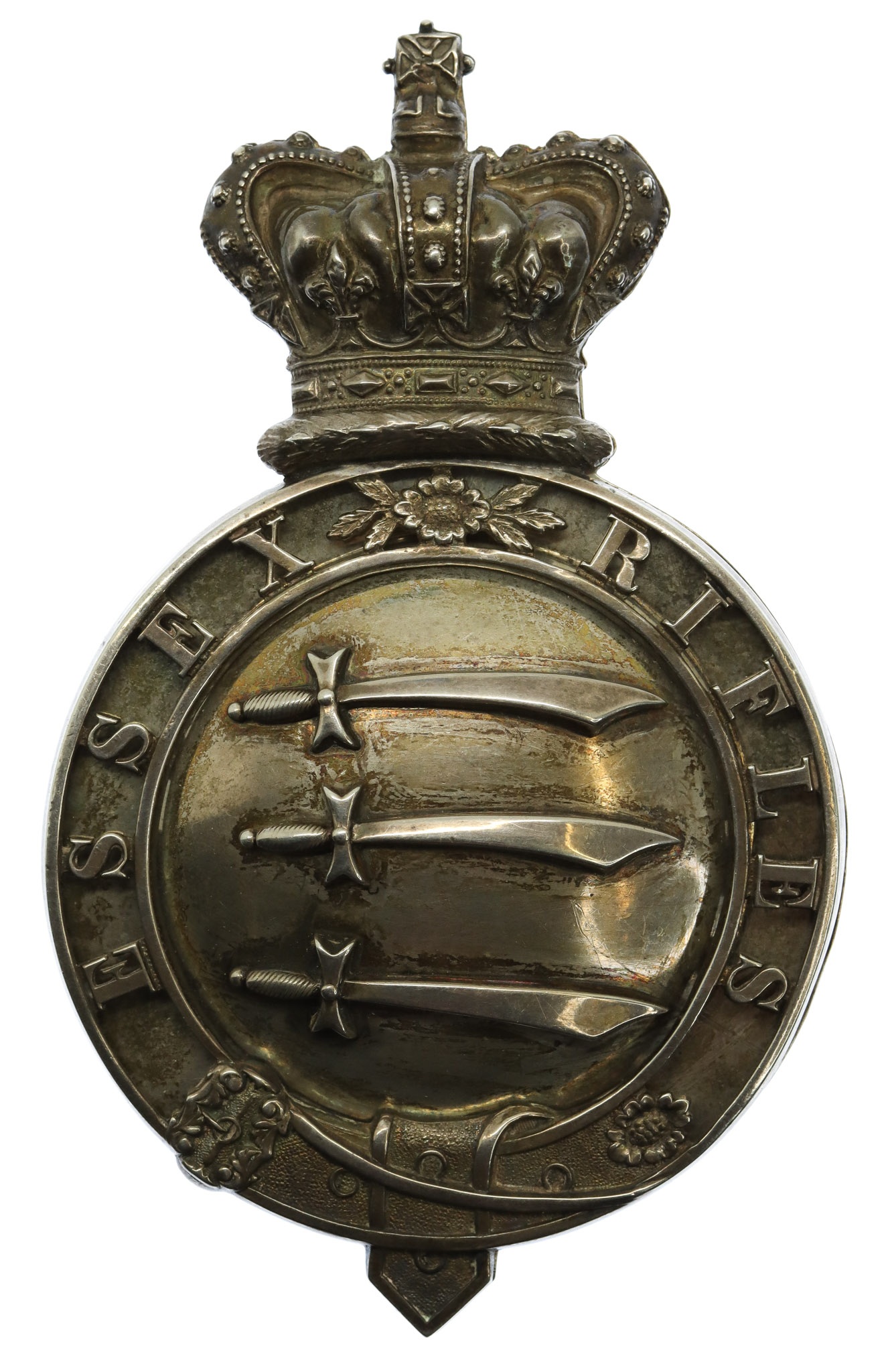 Victorian Essex Rifles Militia Officer's Cross Belt Plate