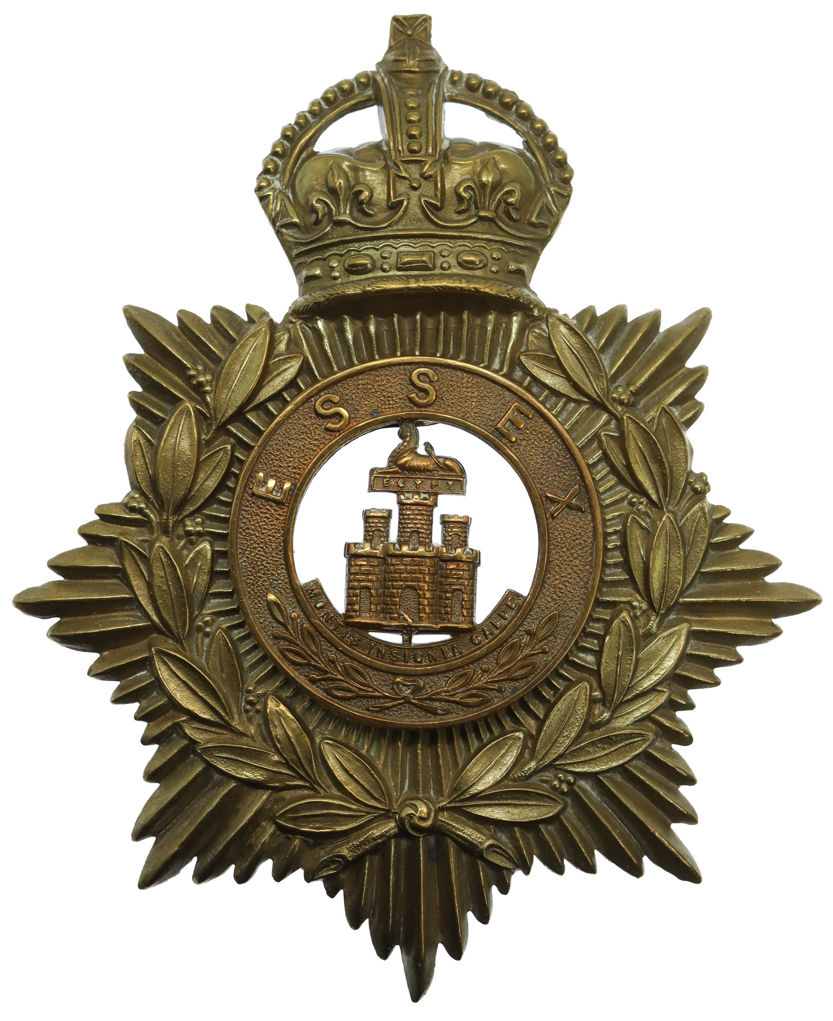 Essex Regiment Helmet Plate - King's Crown