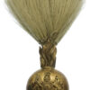 Royal Artillery Officer's Busby Plume Holder Badge with Plume - King's Crown