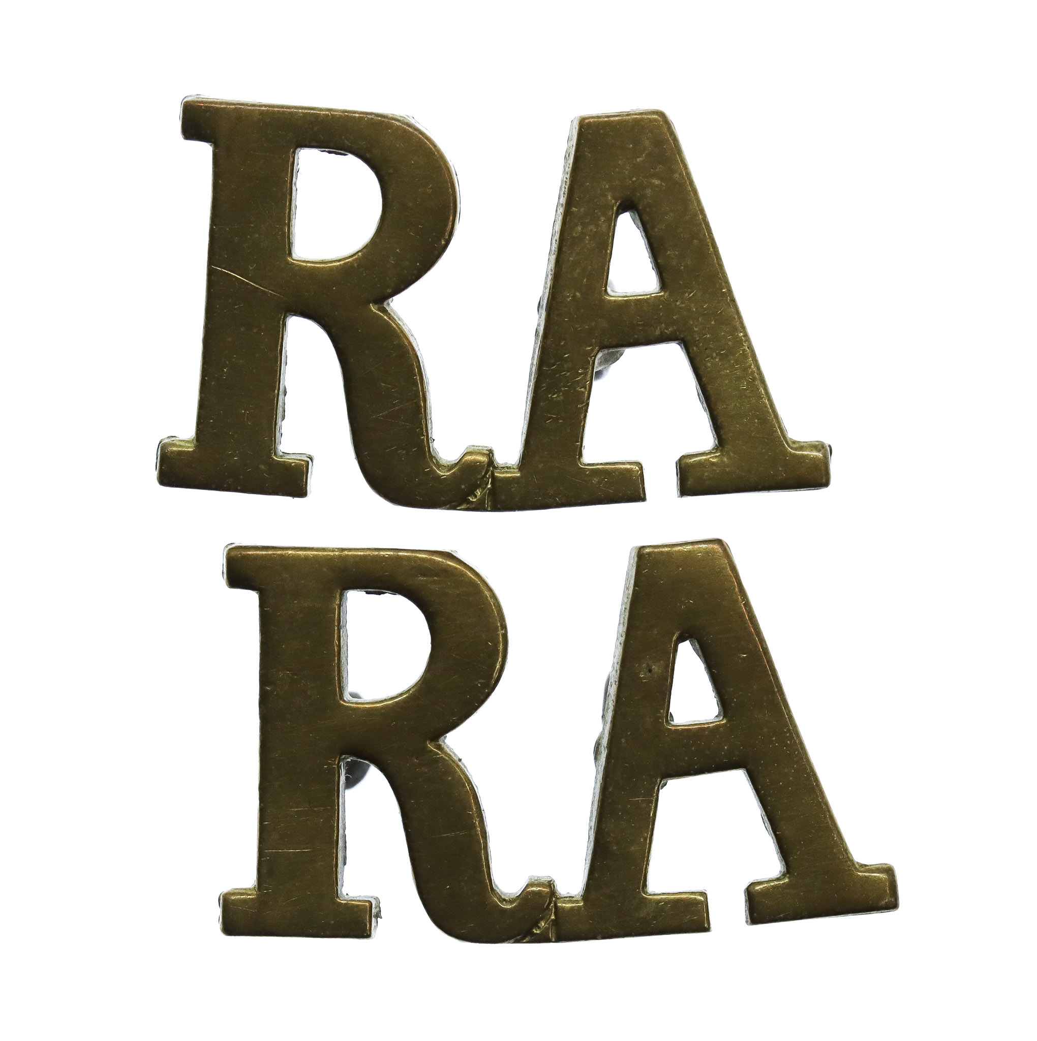Pair of Royal Artillery (R.A.) Shoulder Titles