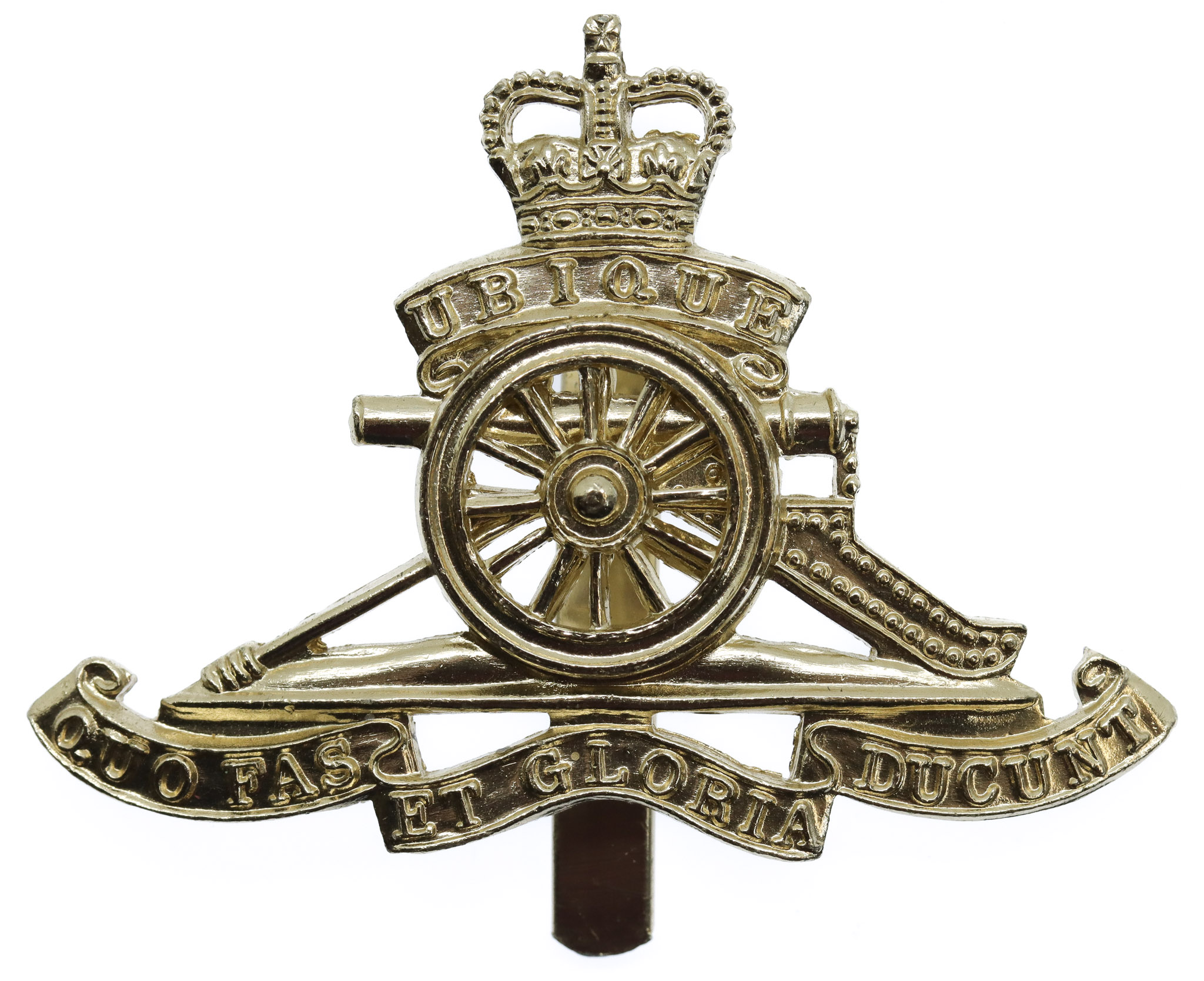 Royal Artillery Anodised (Staybrite) Cap Badge