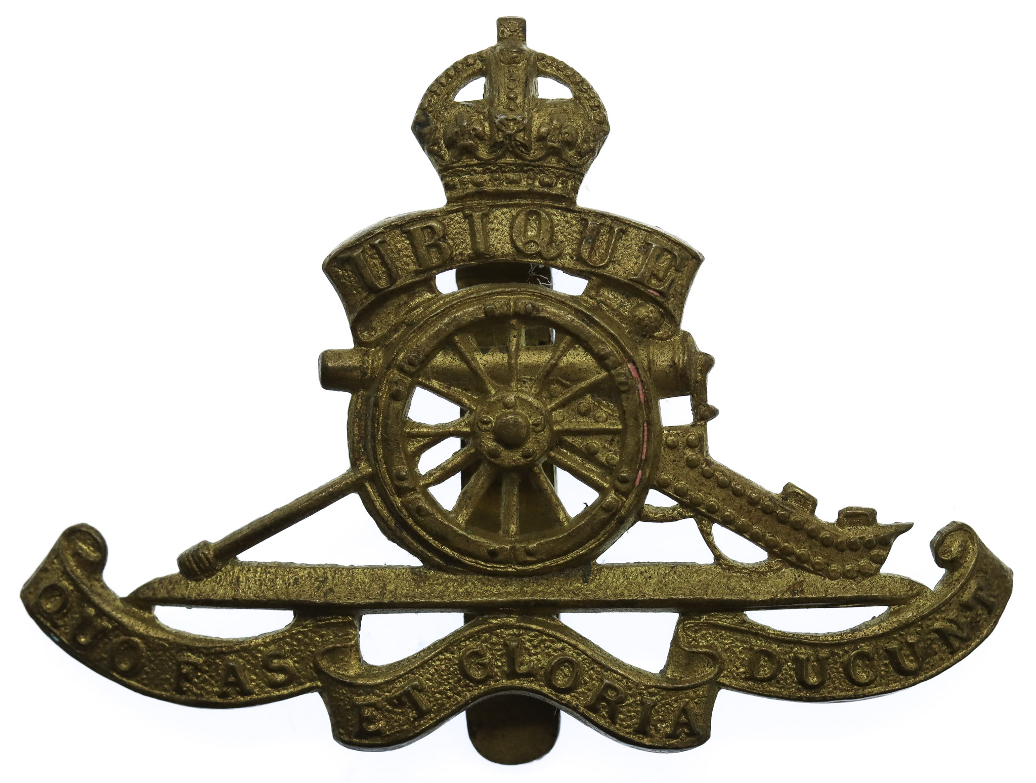 Royal Artillery Cap Badge - King's Crown