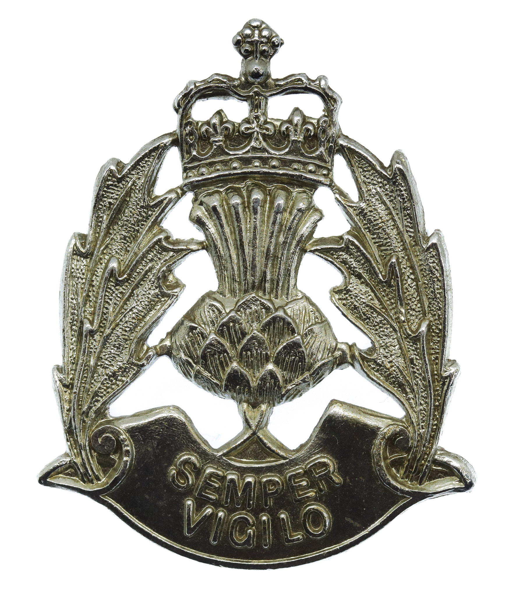 Scottish Police Forces Cap Badge - Queen's Crown