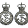Pair of Admiralty Constabulary Collar Badges - Queen's Crown
