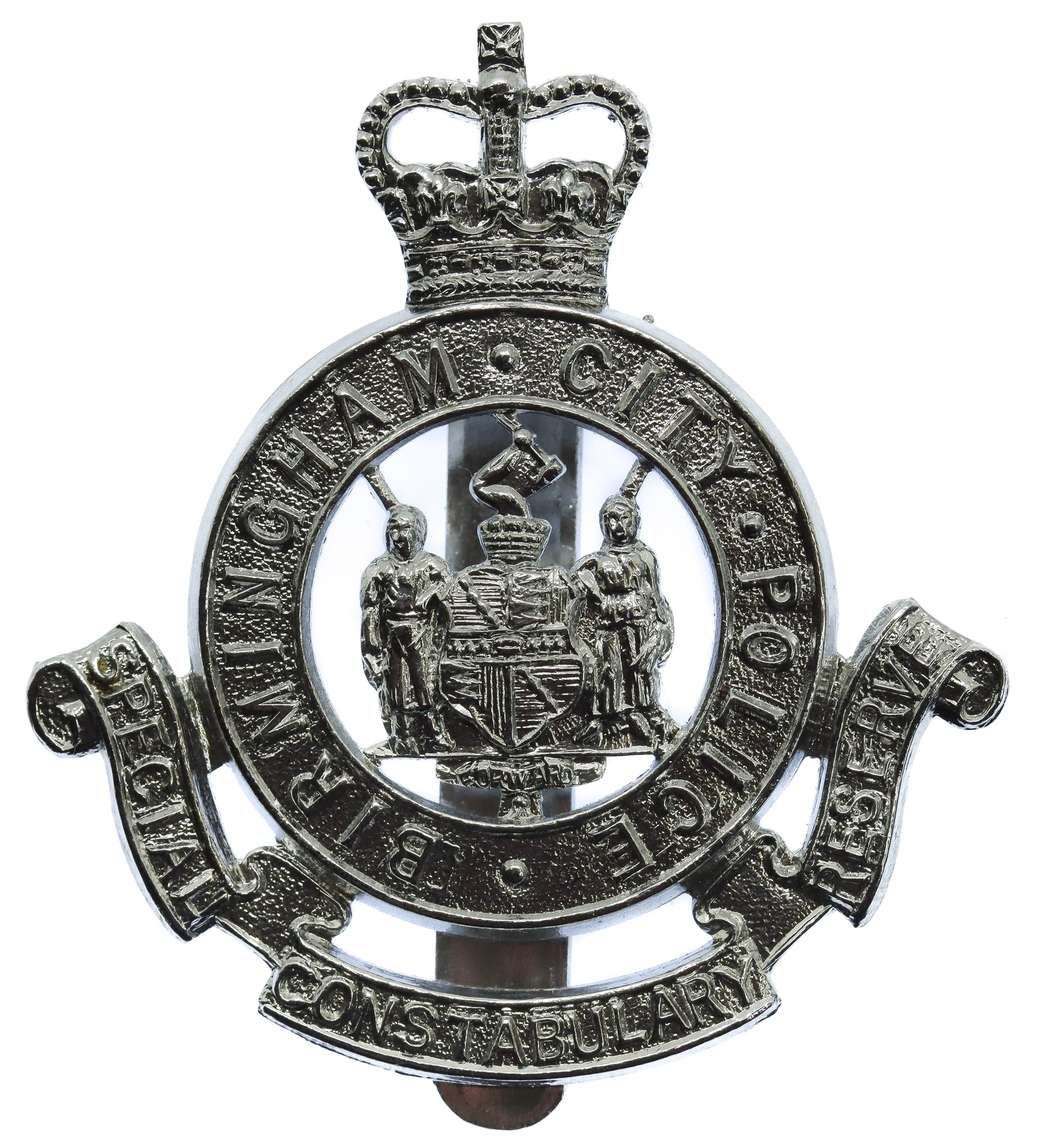 Birmingham City Police Special Constabulary Reserve Cap Badge - Queen's Crown