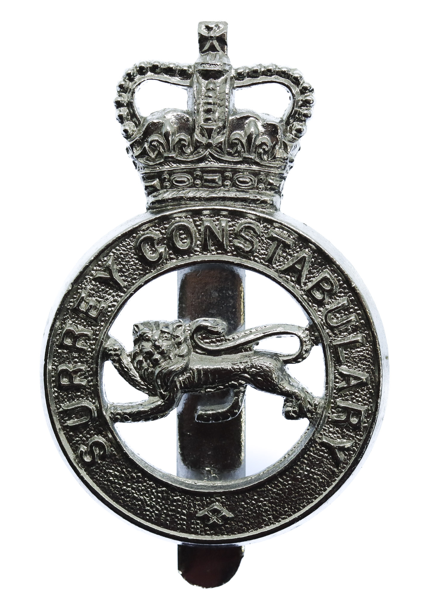 Surrey Constabulary Cap Badge - Queen's Crown