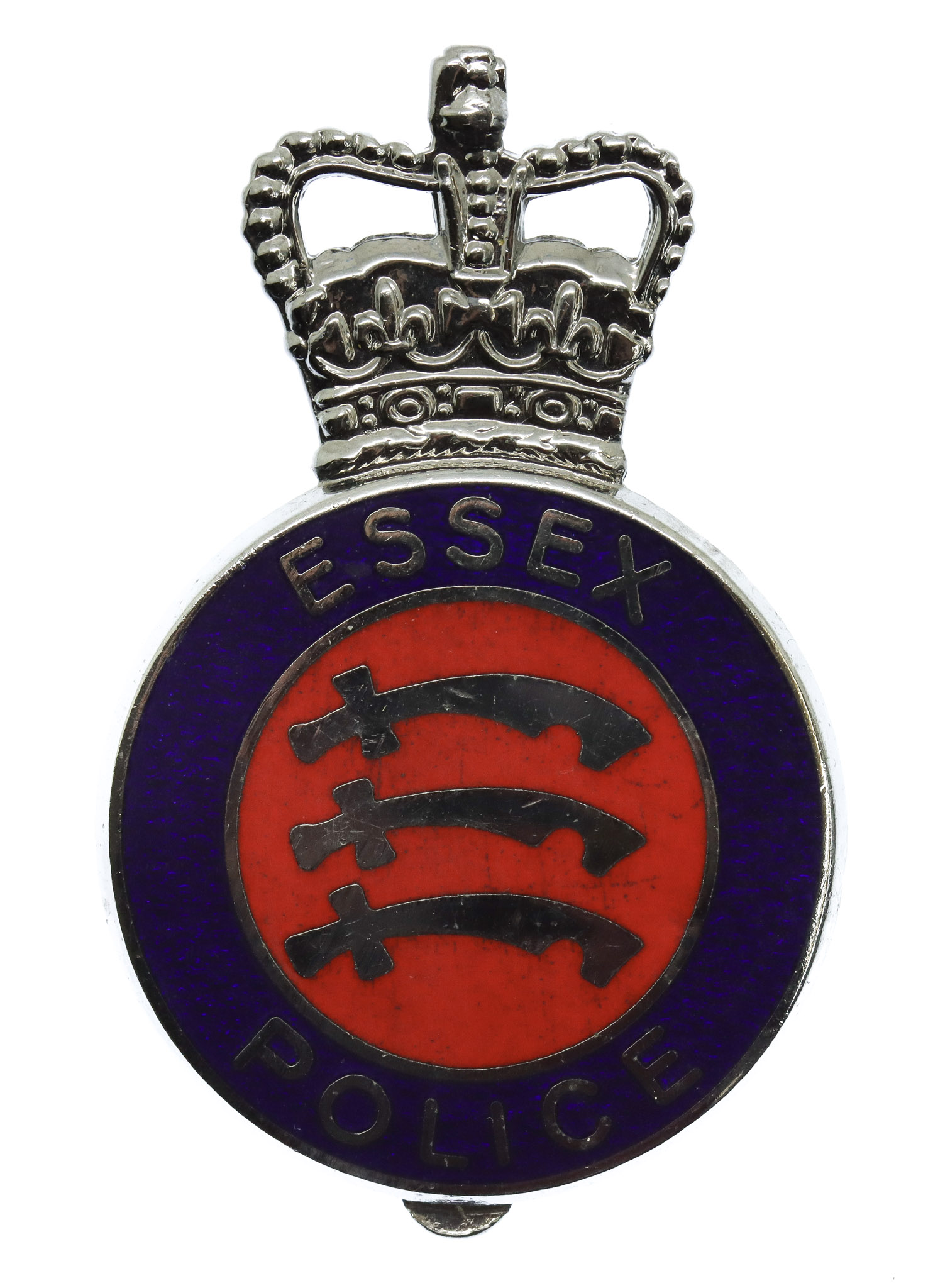 Essex Police Enamelled Cap Badge - Queen's Crown