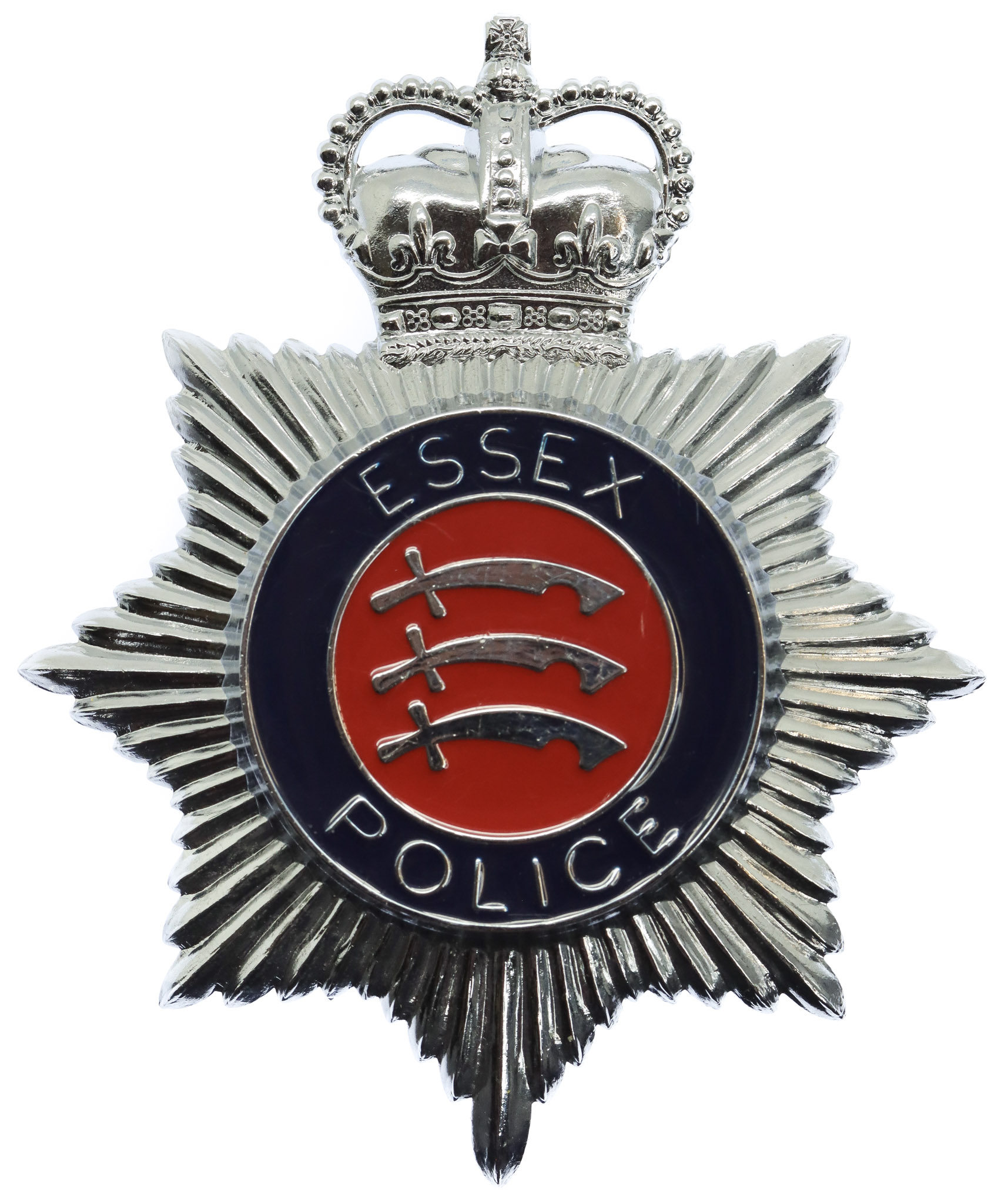 Essex Police Enamelled Helmet Plate - Queen's Crown