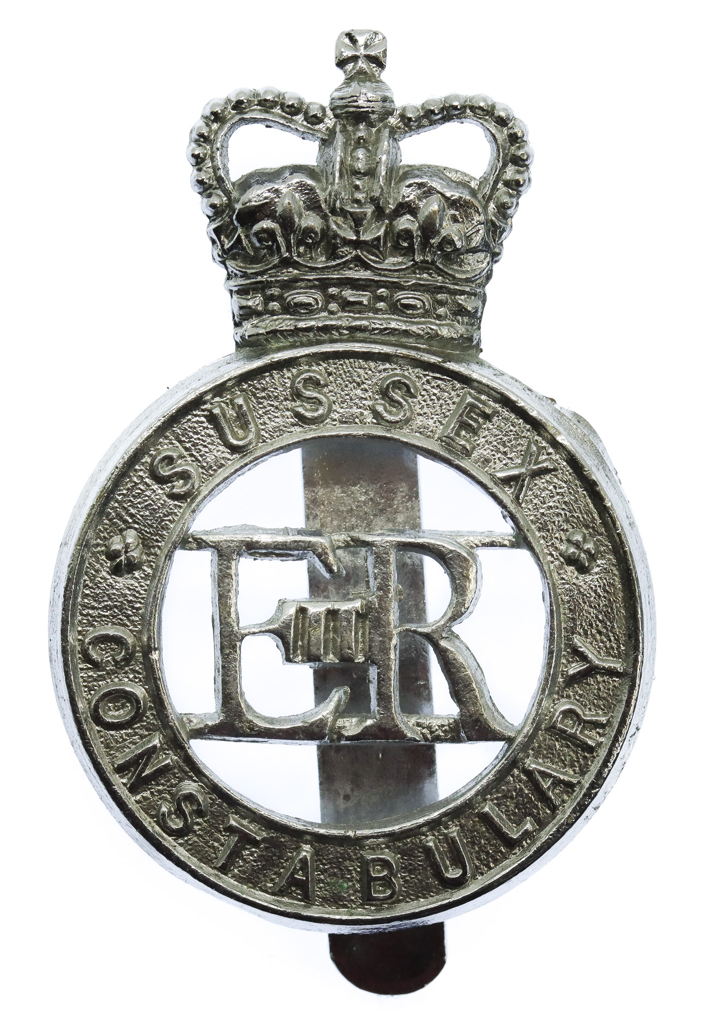 Sussex Constabulary Cap Badge - Queen's Crown