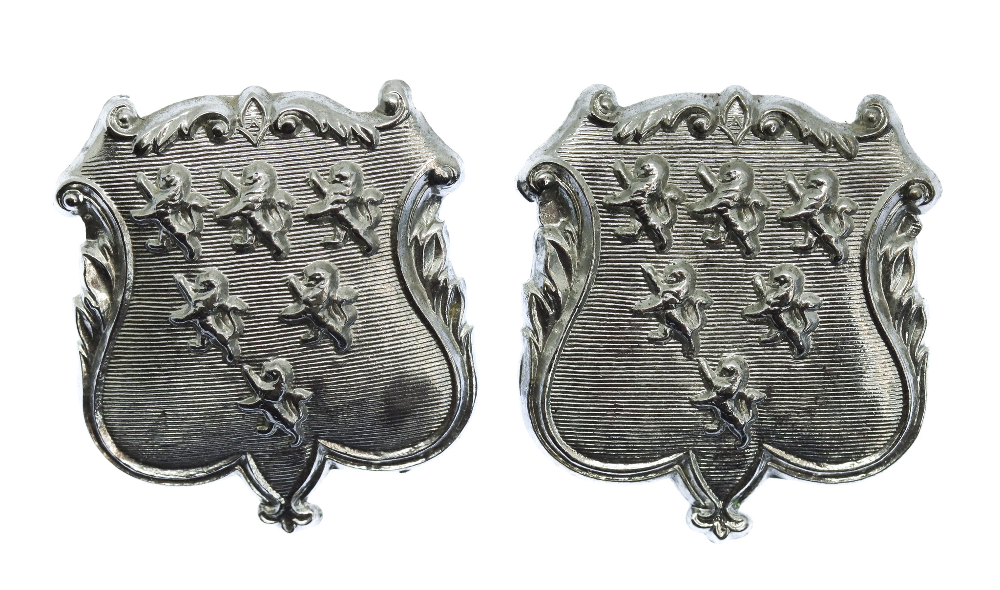 Pair of Warrington Borough Police Collar Badges