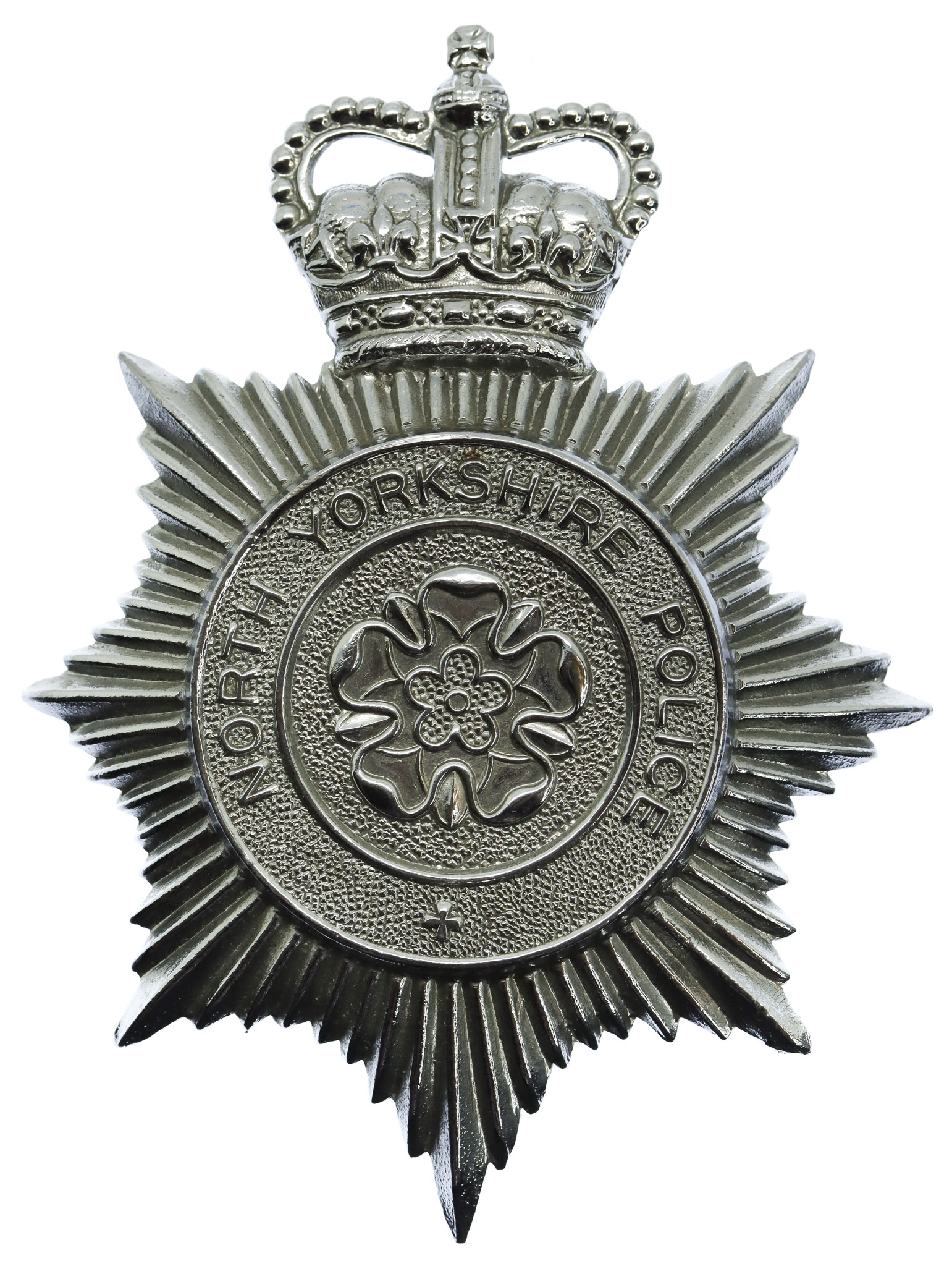 North Yorkshire Police Helmet Plate - Queen's Crown