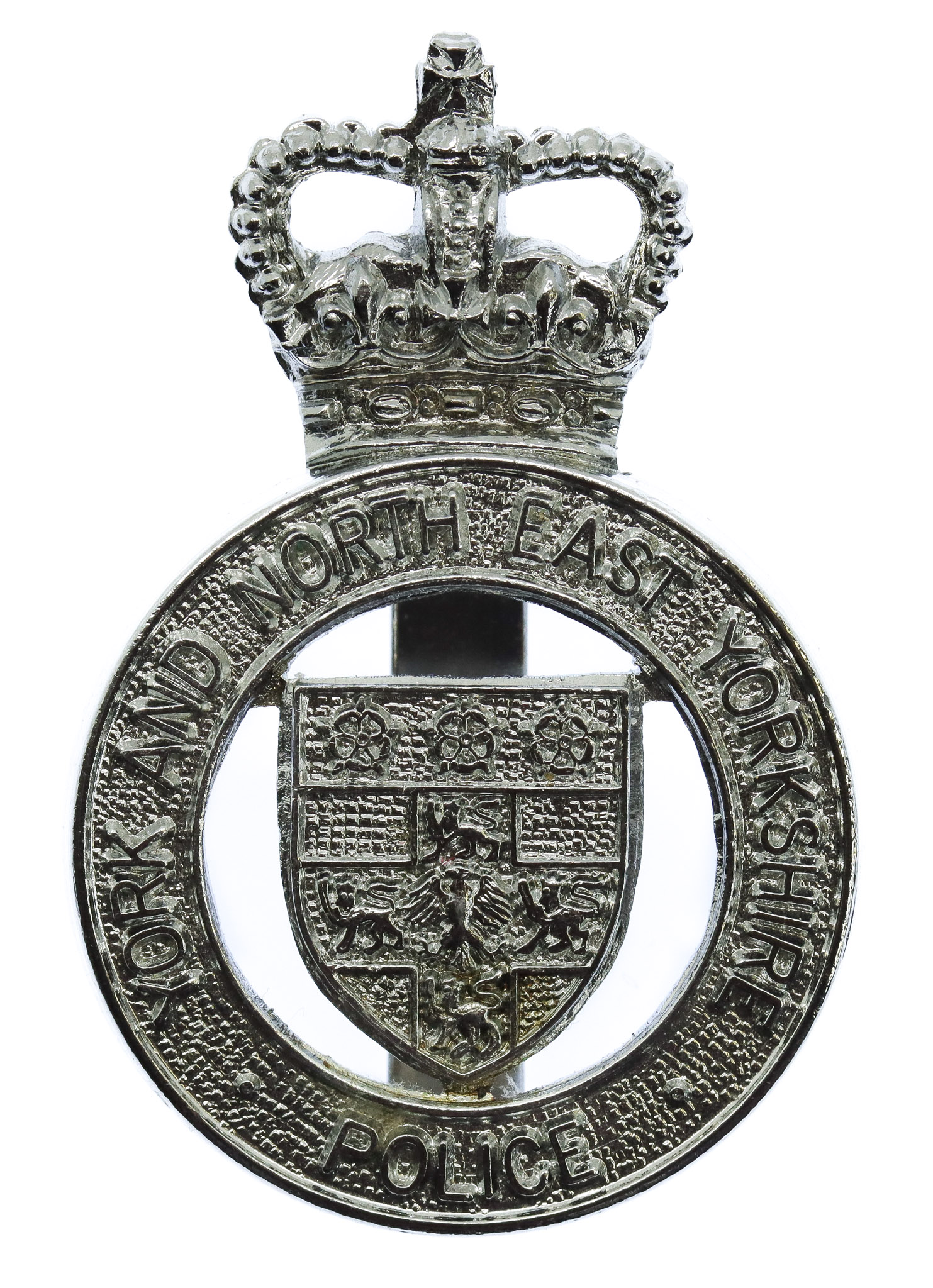 York and North East Yorkshire Police Cap Badge - Queen's Crown