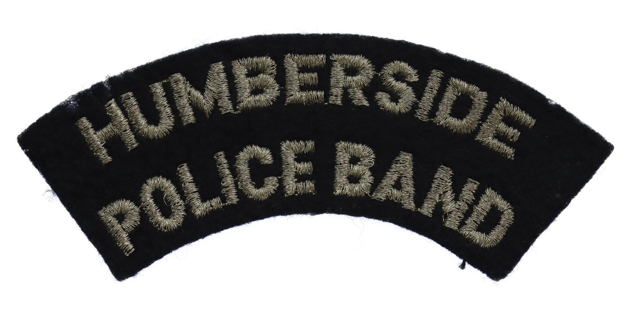 Humberside Police Band Cloth Shoulder Title Badge