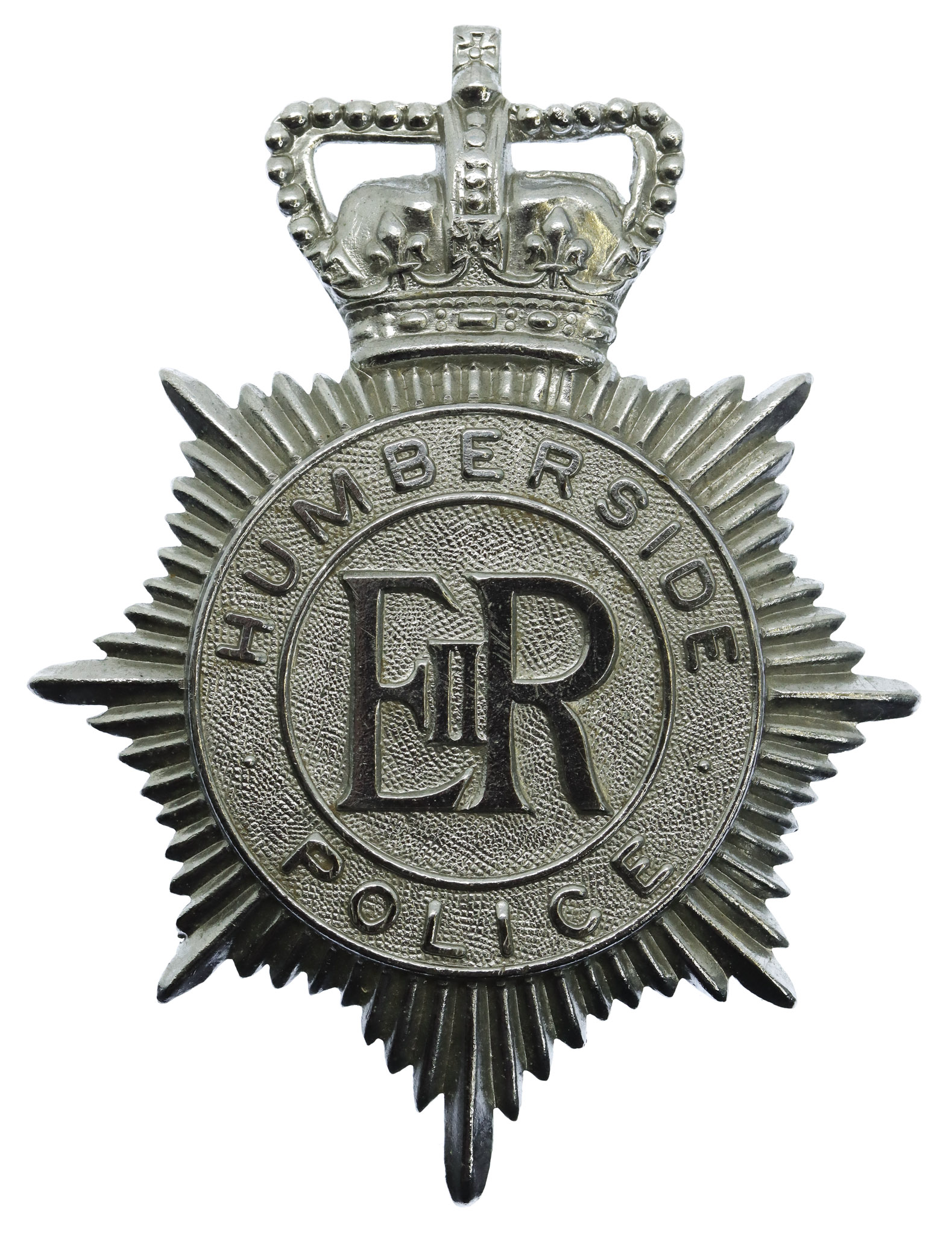 Humberside Police Helmet Plate - Queen's Crown