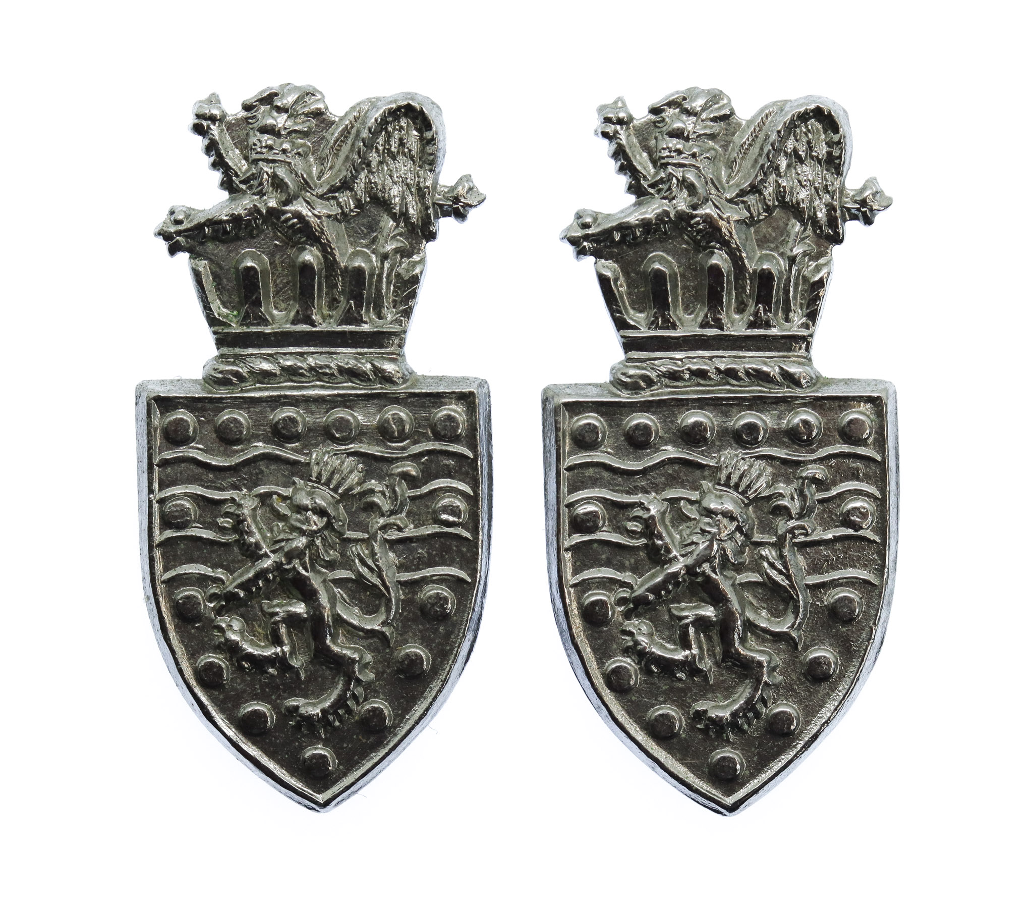 Pair of Devon & Cornwall Constabulary Collar Badges