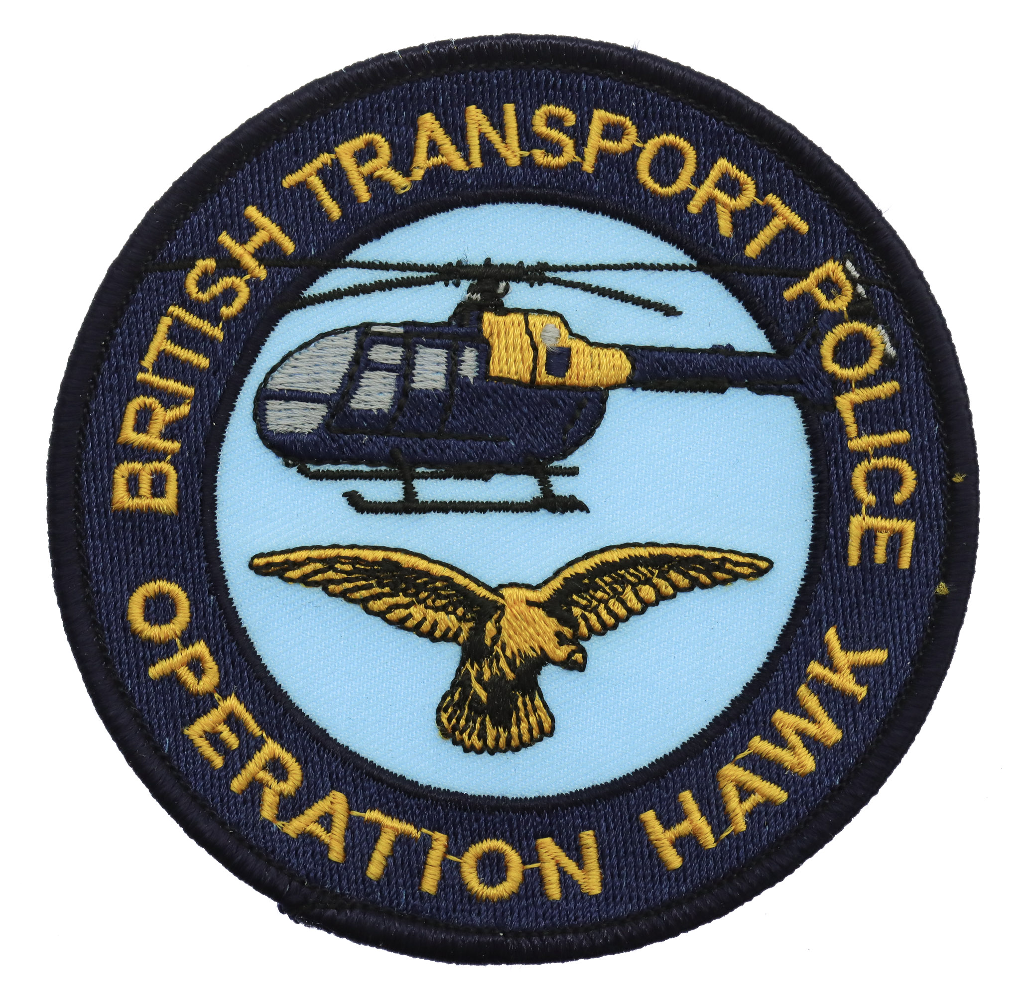 British Transport Police Operation Hawk Cloth Patch Badge