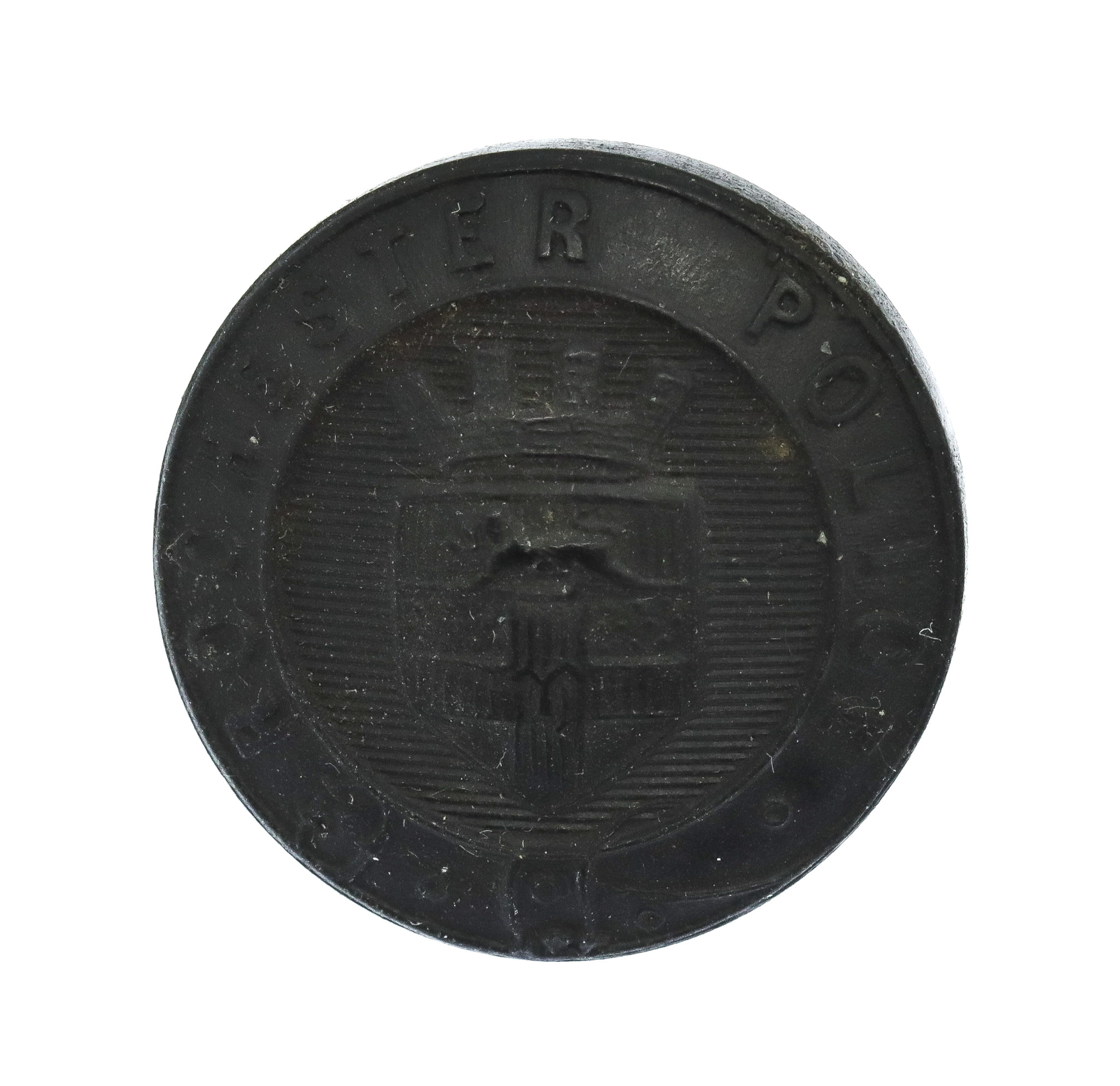 Rochester City Police Black Coat of Arms Button (24mm)