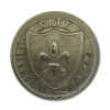 Wakefield City Police White Metal Coat of Arms Button (24mm)