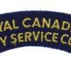 Royal Canadian Army Service Corps (ROYAL CANADIAN/ARMY SERVICE CORPS) Cloth Shoulder Title