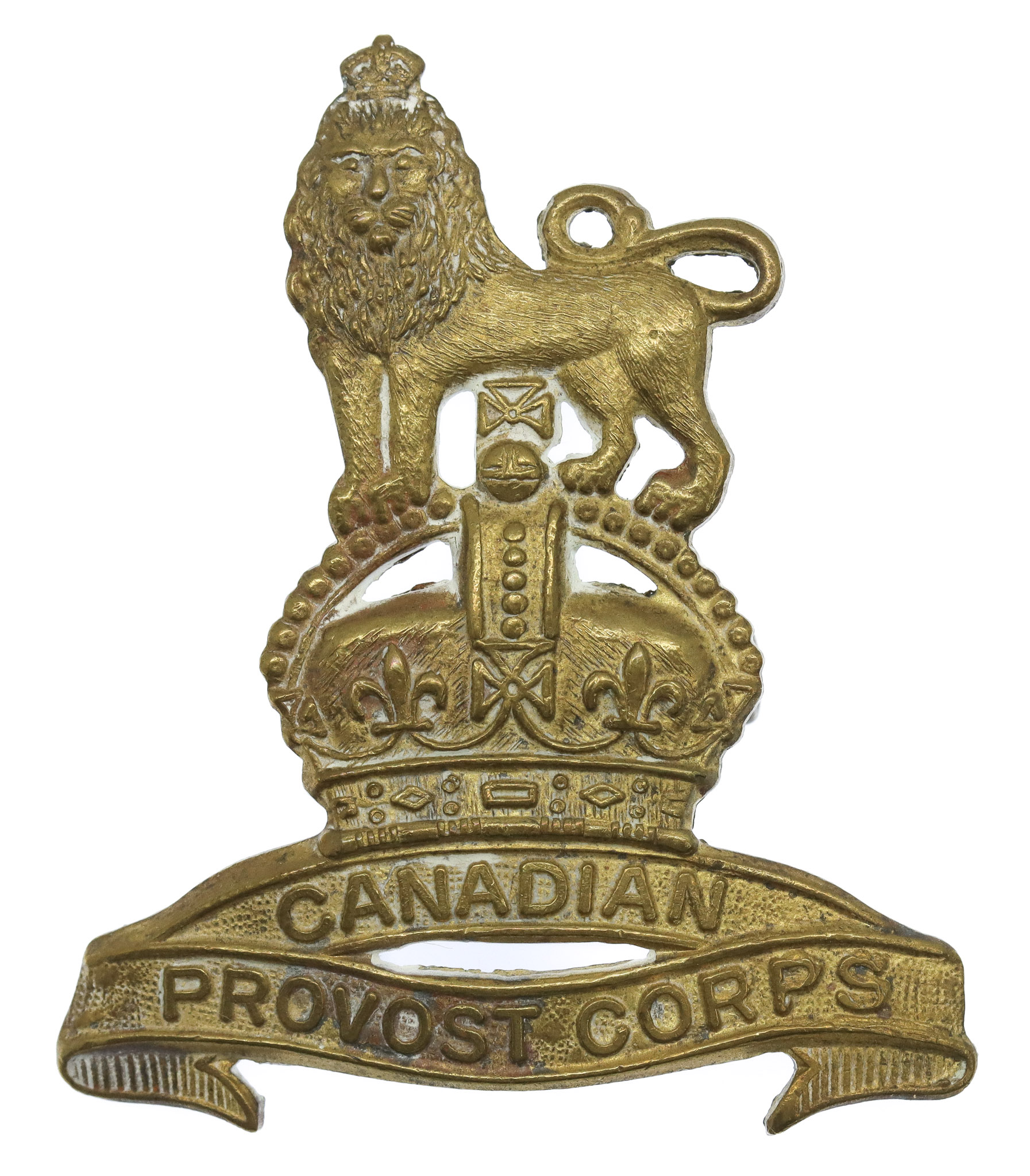 Canadian Provost Corps Cap Badge - King's Crown