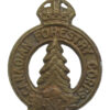 Canadian Forestry Corps Cap Badge - King's Crown