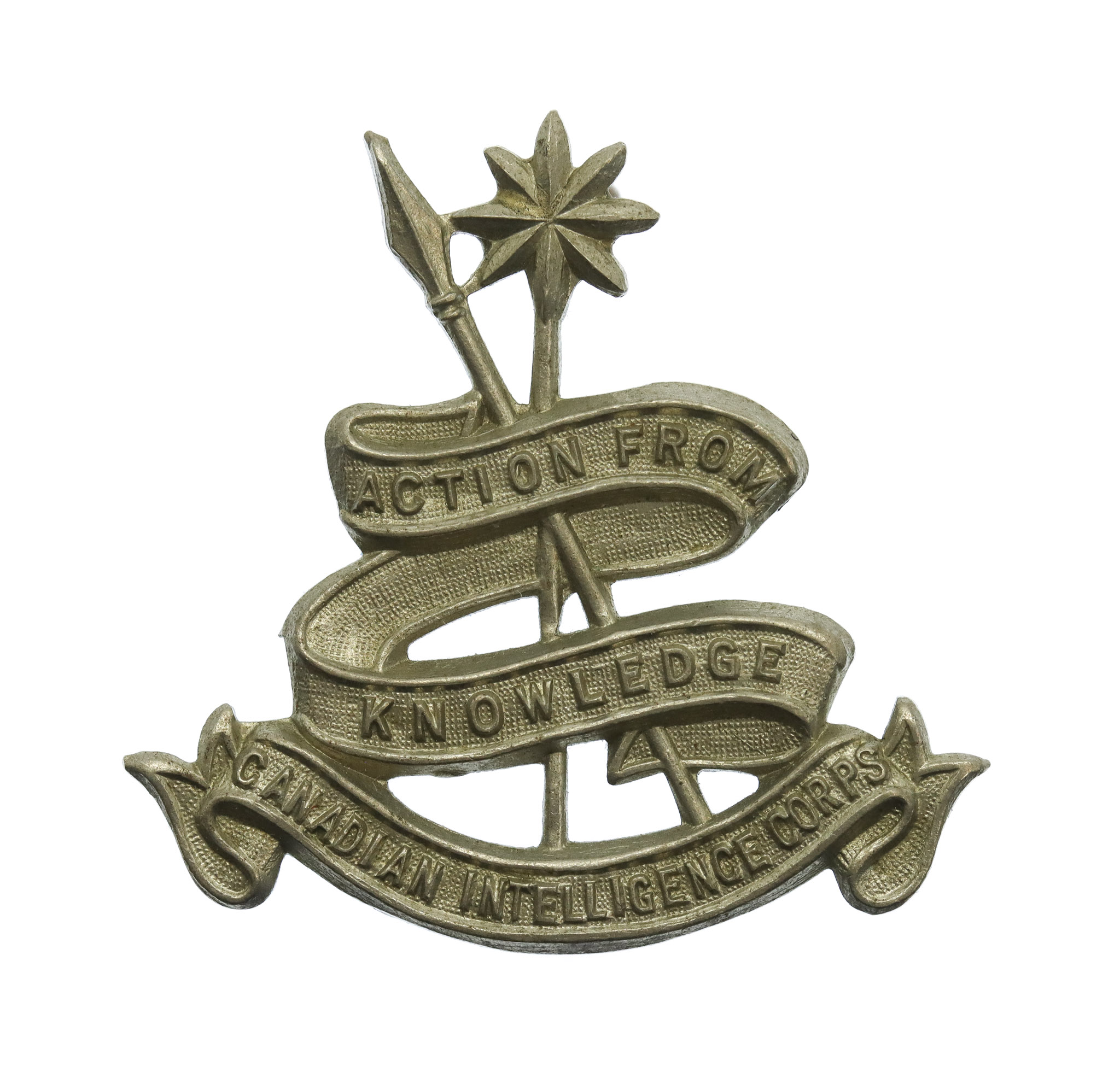 Canadian Intelligence Corps Collar Badge
